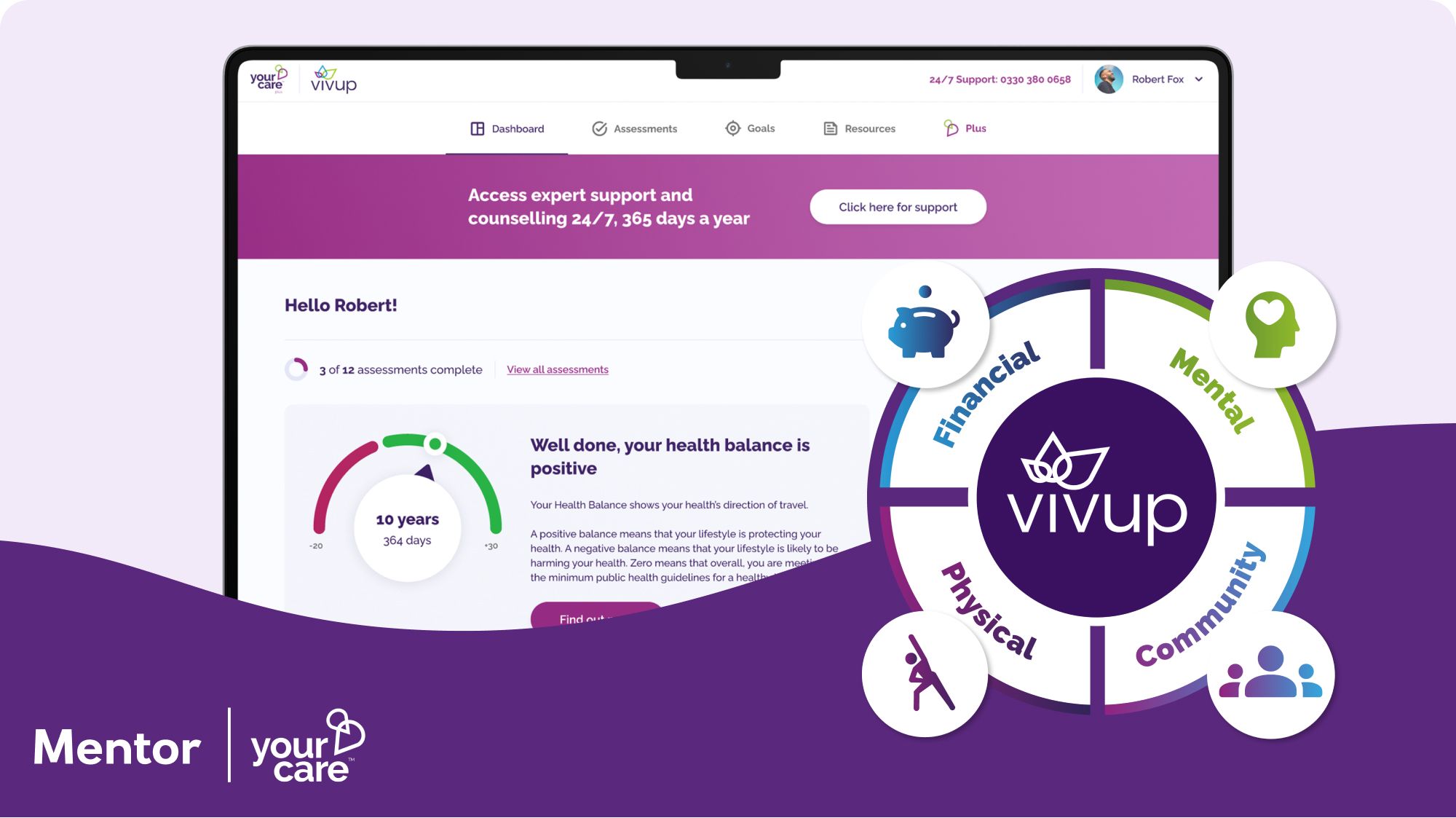 Image of the Employee Assistance Programme digital wellbeing platform