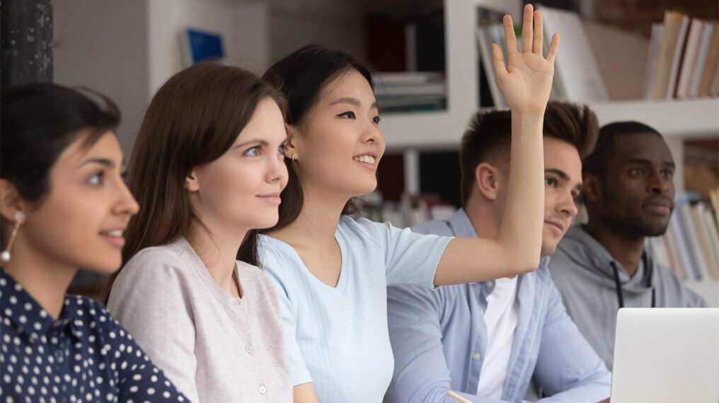 Photo of a group of people at a recruitment induction meeting