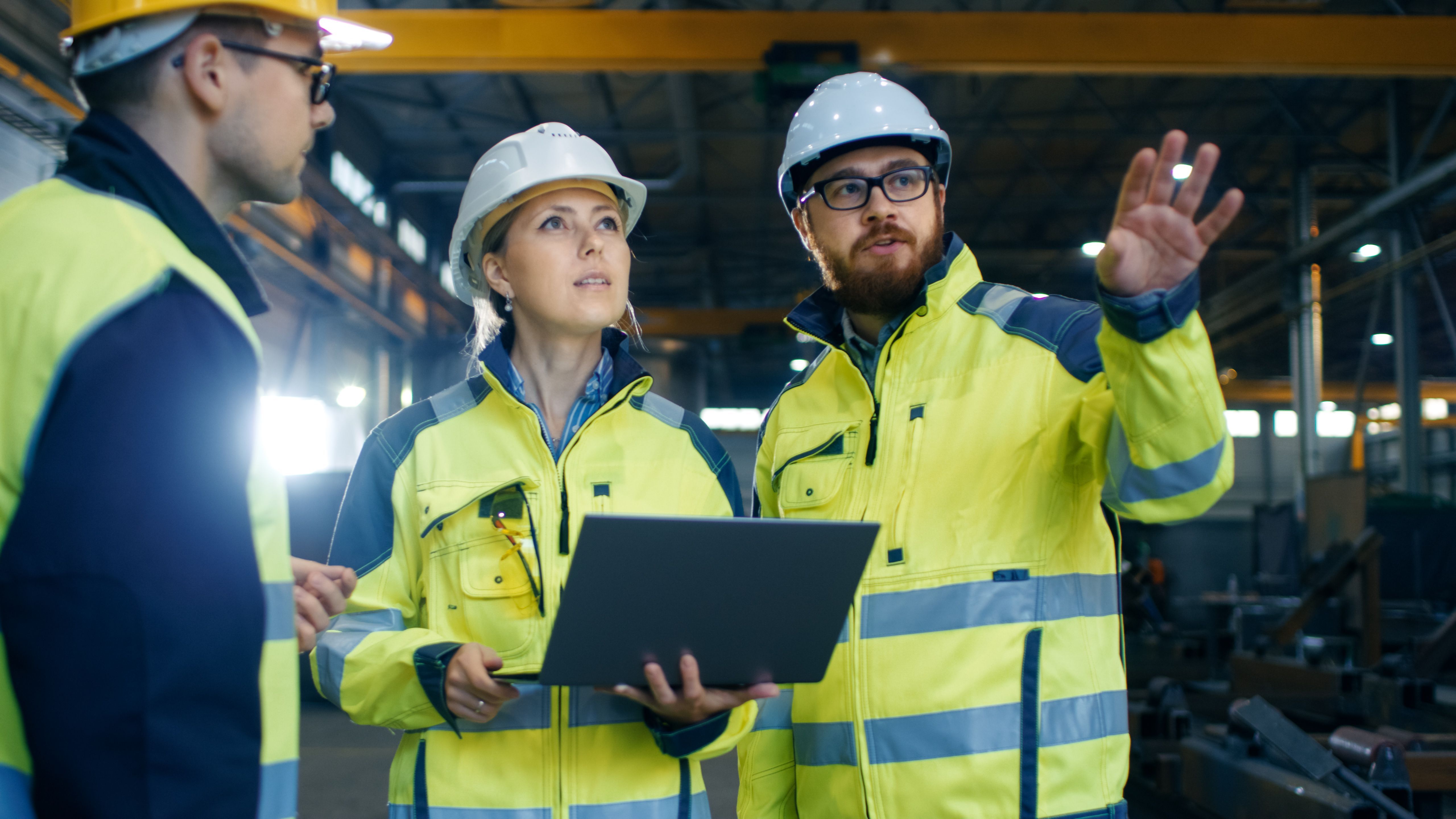 People carrying out a health & safety risk assessment